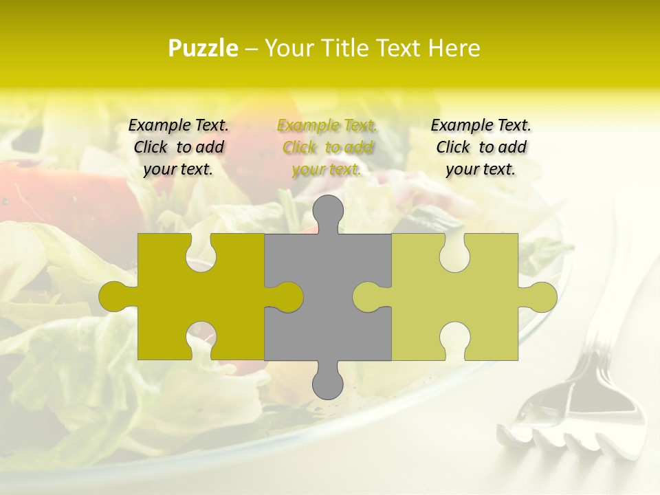 Dinner Vegetable Fresh PowerPoint Template