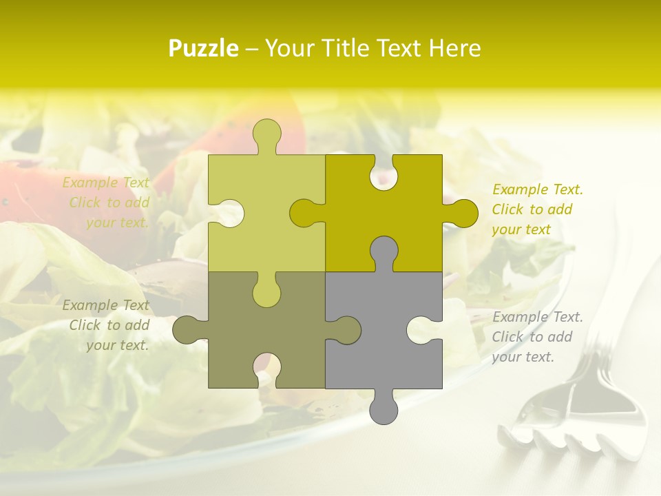 Dinner Vegetable Fresh PowerPoint Template