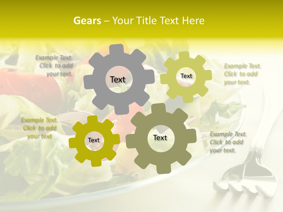 Dinner Vegetable Fresh PowerPoint Template