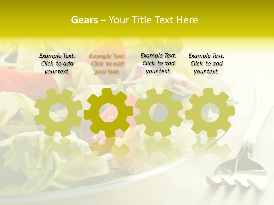 Dinner Vegetable Fresh PowerPoint Template