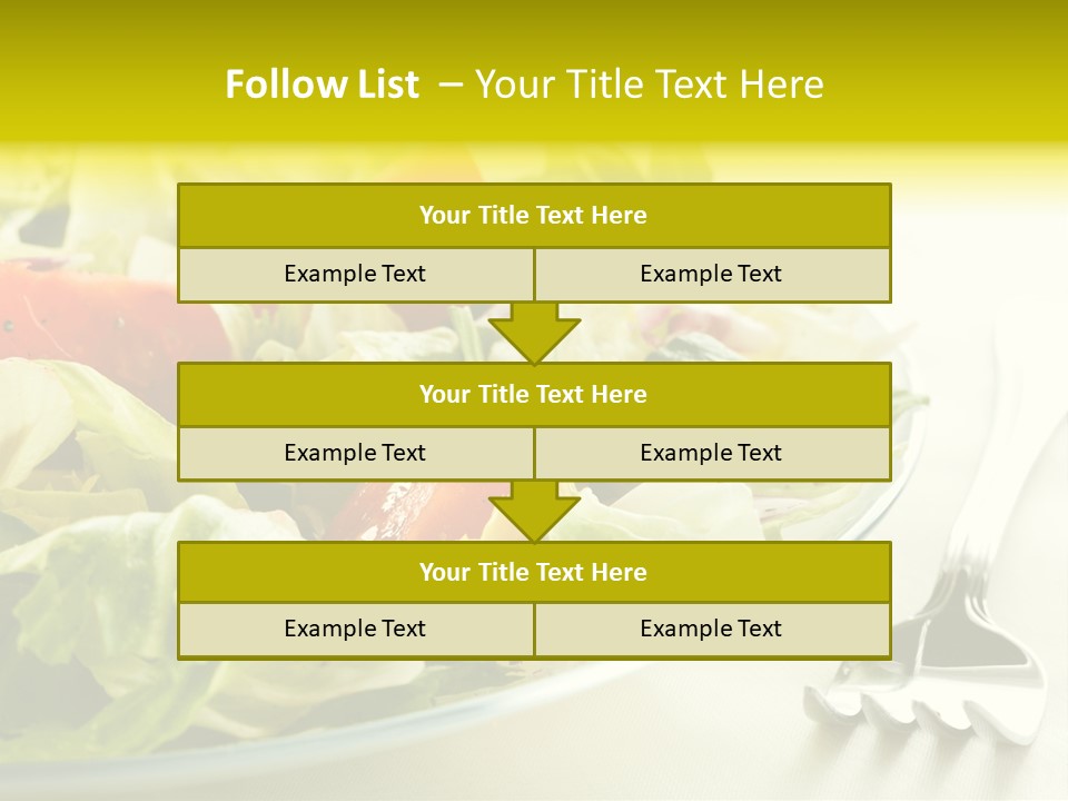 Dinner Vegetable Fresh PowerPoint Template