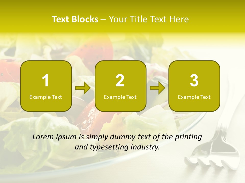 Dinner Vegetable Fresh PowerPoint Template