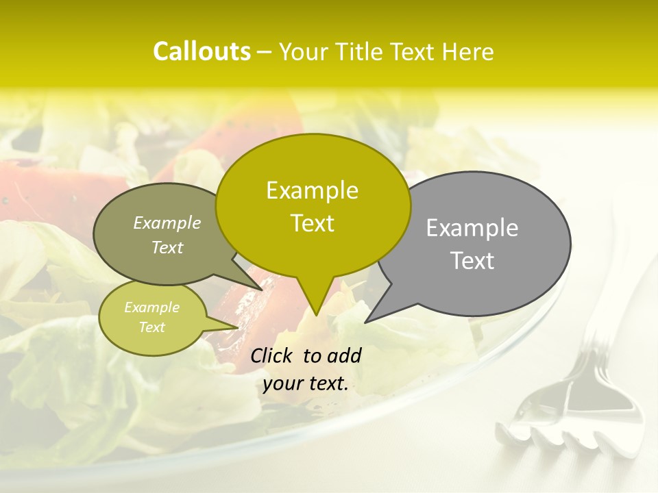 Dinner Vegetable Fresh PowerPoint Template