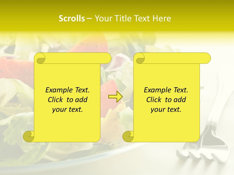 Dinner Vegetable Fresh PowerPoint Template