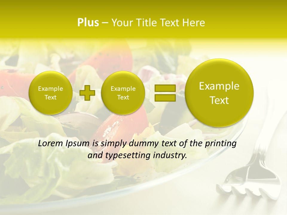 Dinner Vegetable Fresh PowerPoint Template