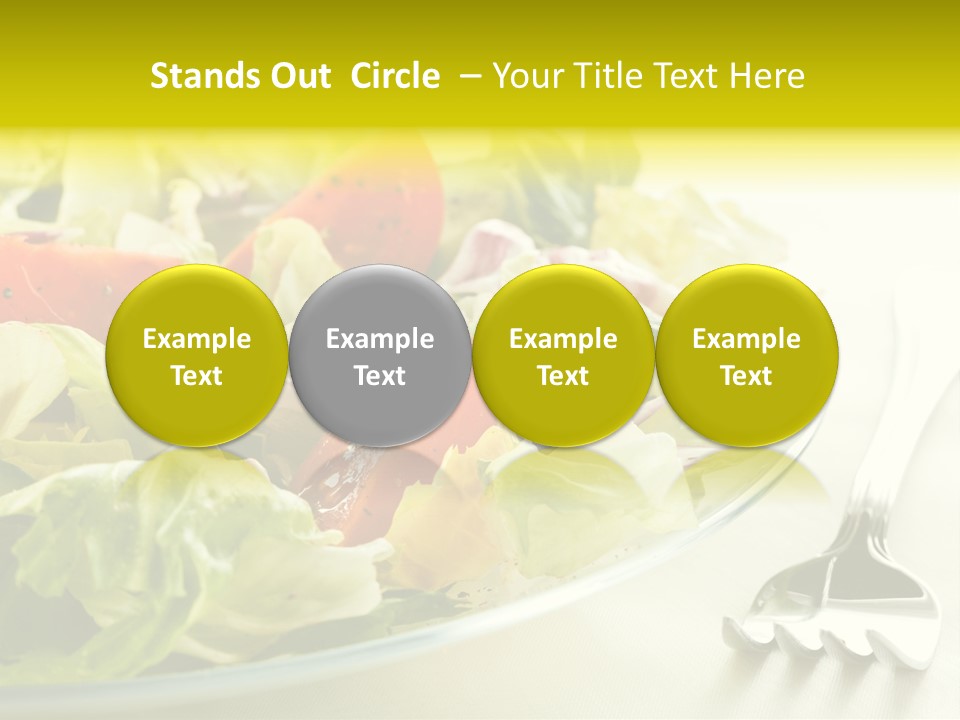 Dinner Vegetable Fresh PowerPoint Template