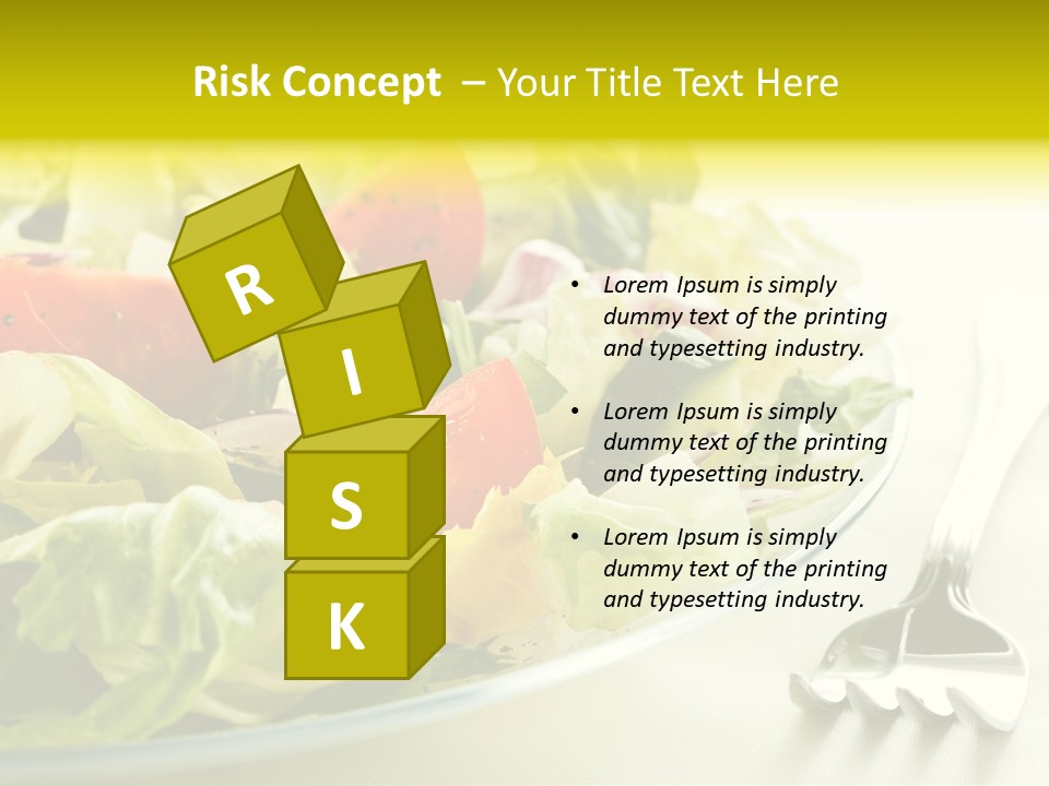 Dinner Vegetable Fresh PowerPoint Template