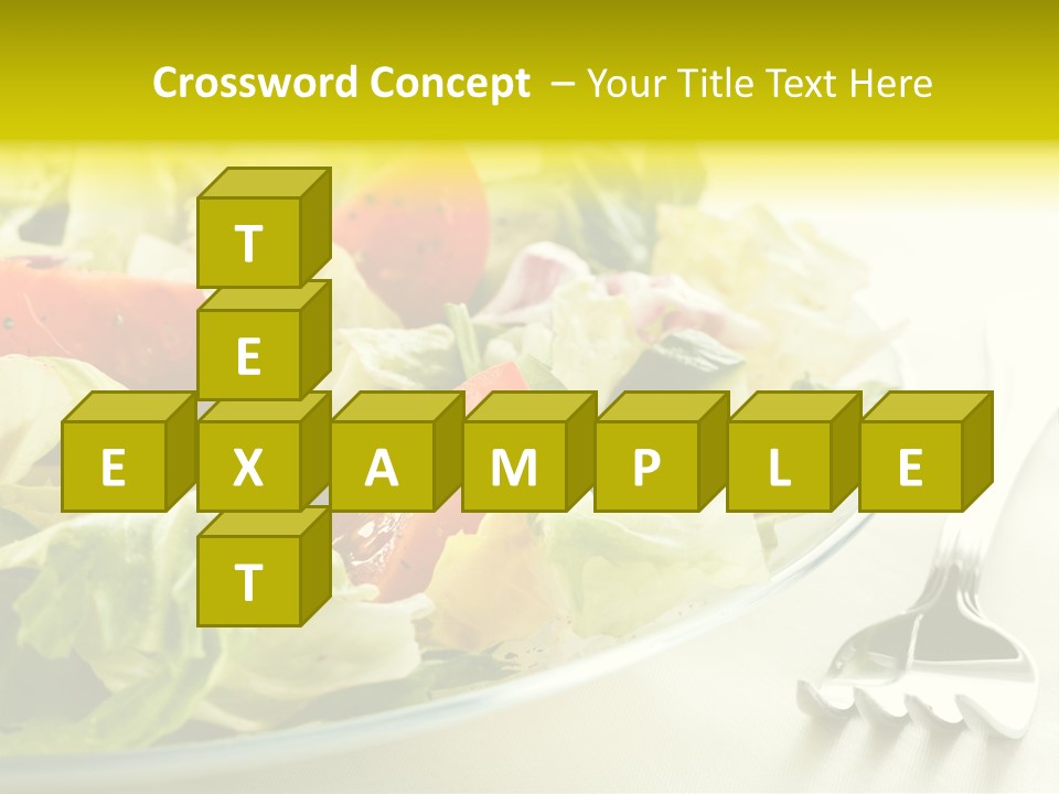 Dinner Vegetable Fresh PowerPoint Template