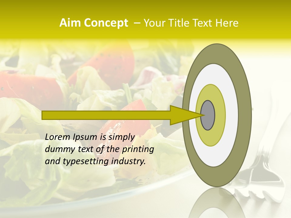 Dinner Vegetable Fresh PowerPoint Template