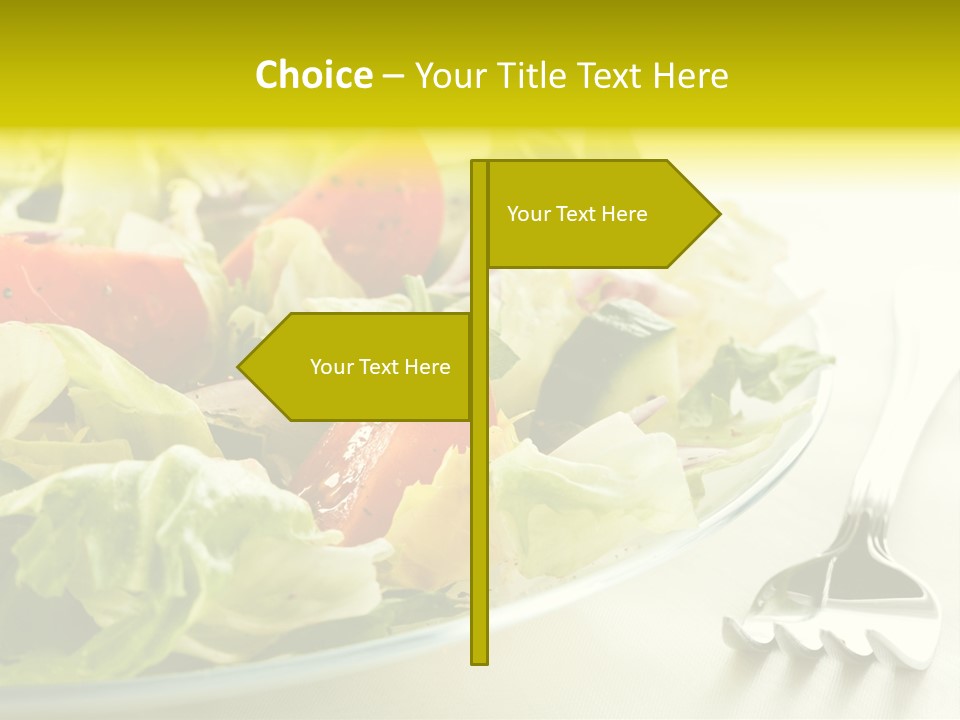 Dinner Vegetable Fresh PowerPoint Template