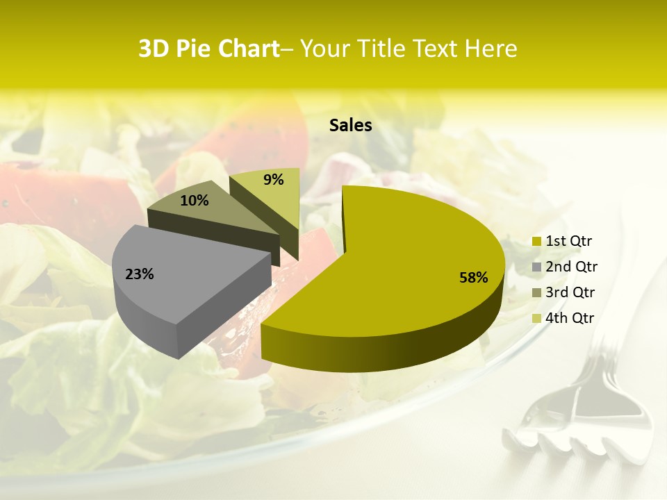 Dinner Vegetable Fresh PowerPoint Template