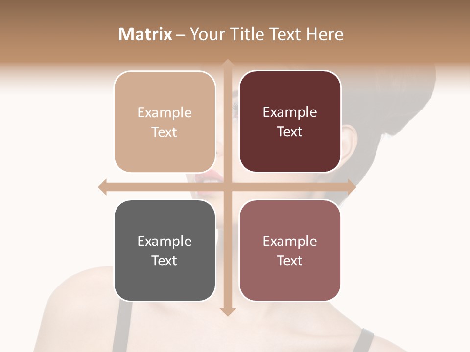 Woman Bright Hairstyle PowerPoint Template