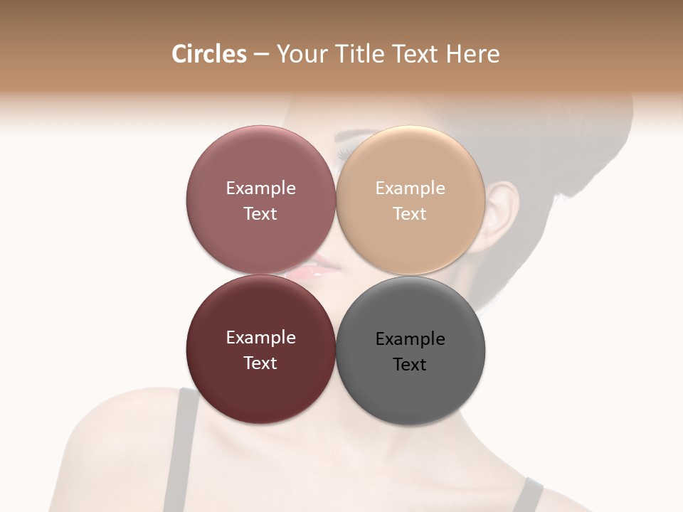 Woman Bright Hairstyle PowerPoint Template