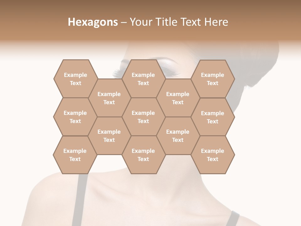 Woman Bright Hairstyle PowerPoint Template