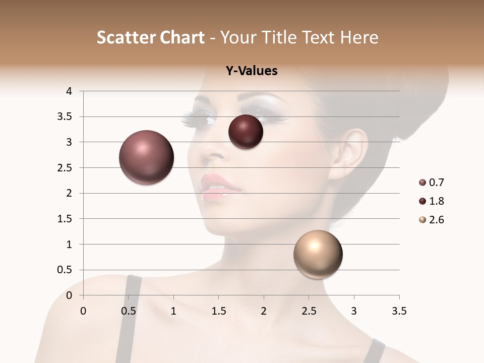 Woman Bright Hairstyle PowerPoint Template