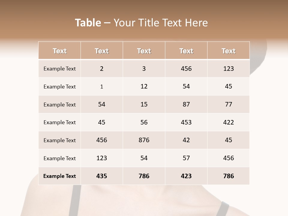 Woman Bright Hairstyle PowerPoint Template