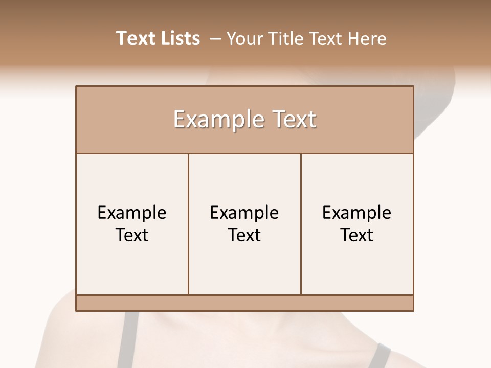 Woman Bright Hairstyle PowerPoint Template