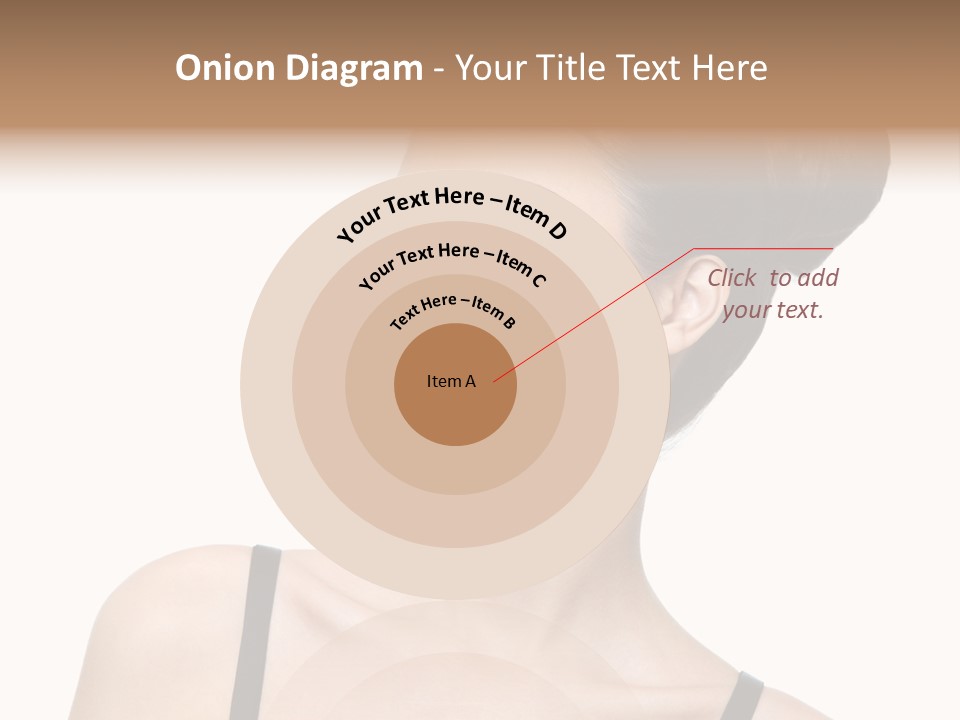 Woman Bright Hairstyle PowerPoint Template