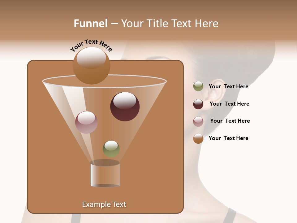 Woman Bright Hairstyle PowerPoint Template