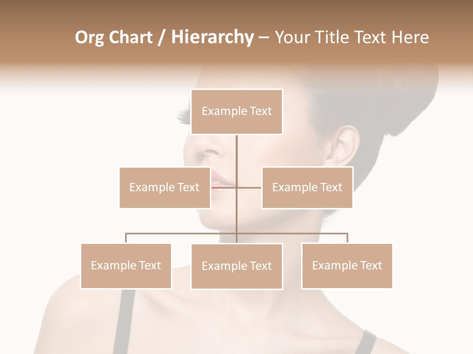 Woman Bright Hairstyle PowerPoint Template