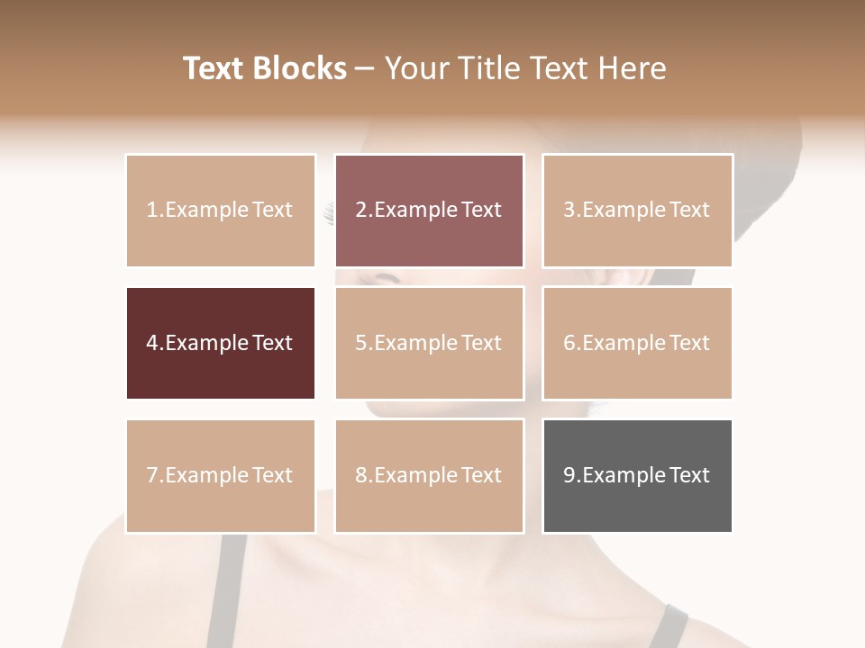 Woman Bright Hairstyle PowerPoint Template