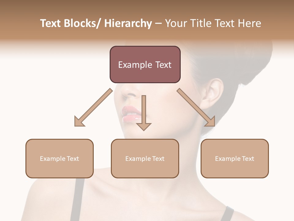 Woman Bright Hairstyle PowerPoint Template