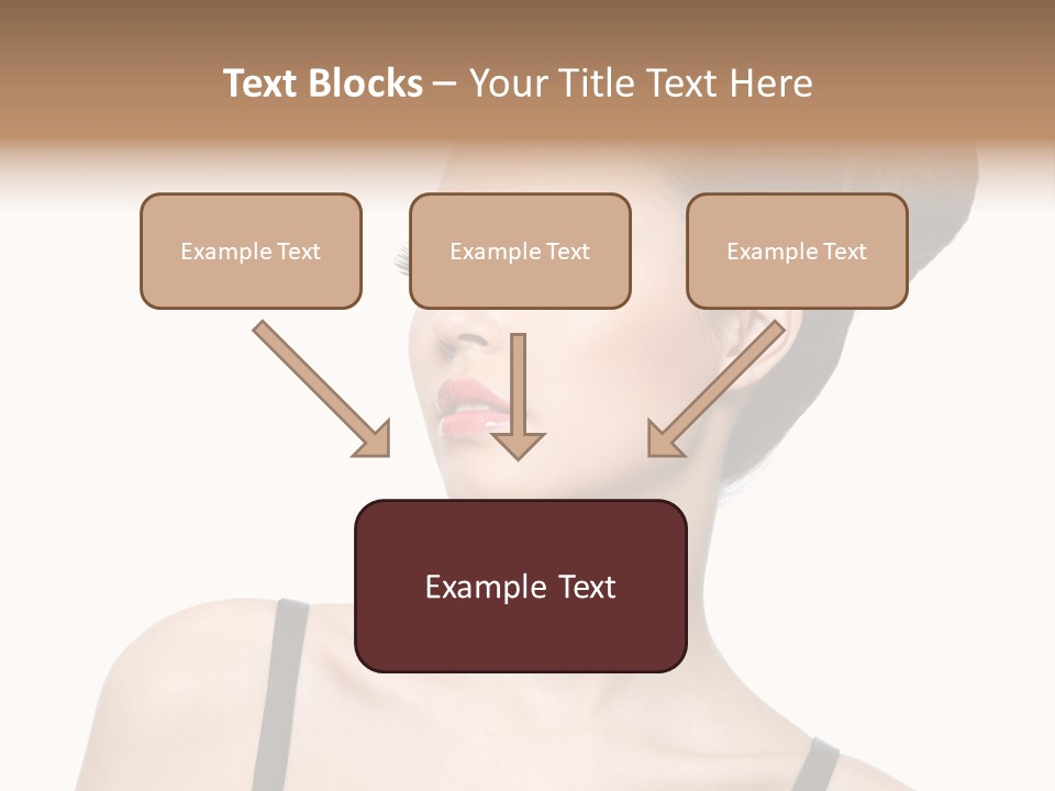 Woman Bright Hairstyle PowerPoint Template