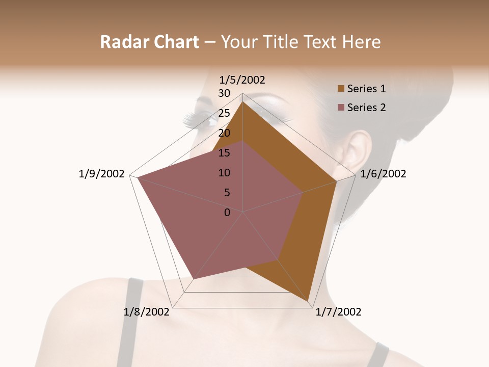 Woman Bright Hairstyle PowerPoint Template