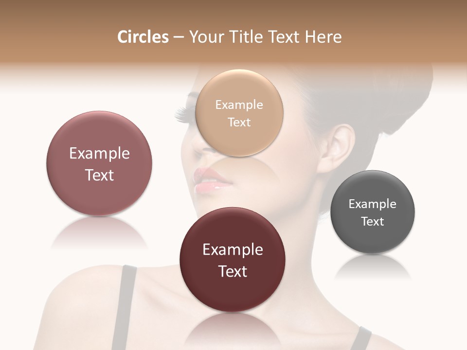 Woman Bright Hairstyle PowerPoint Template