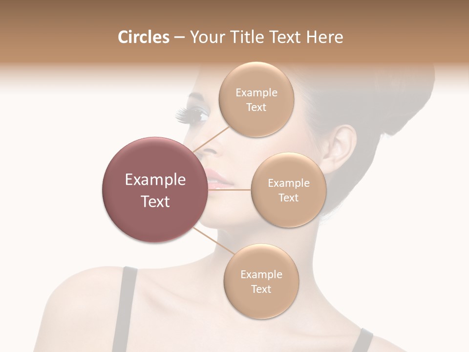 Woman Bright Hairstyle PowerPoint Template