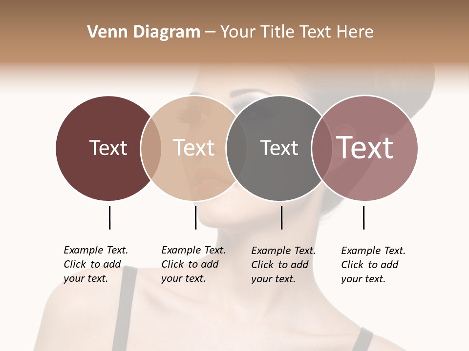 Woman Bright Hairstyle PowerPoint Template