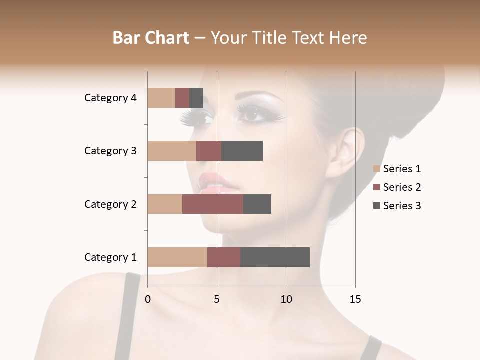 Woman Bright Hairstyle PowerPoint Template