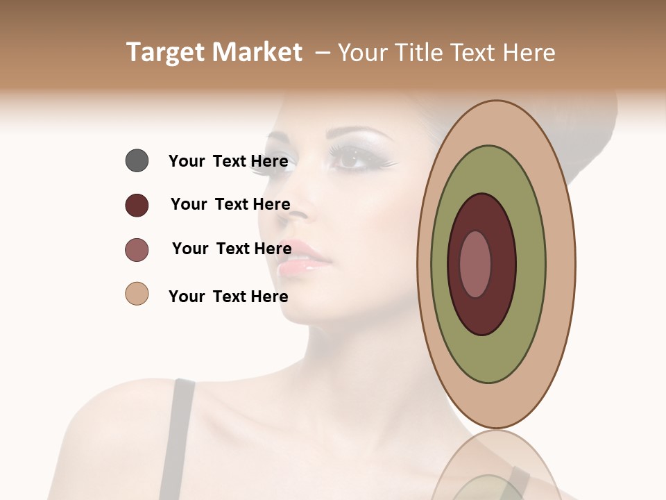 Woman Bright Hairstyle PowerPoint Template