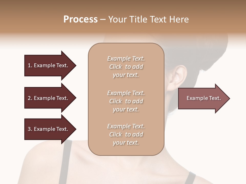 Woman Bright Hairstyle PowerPoint Template