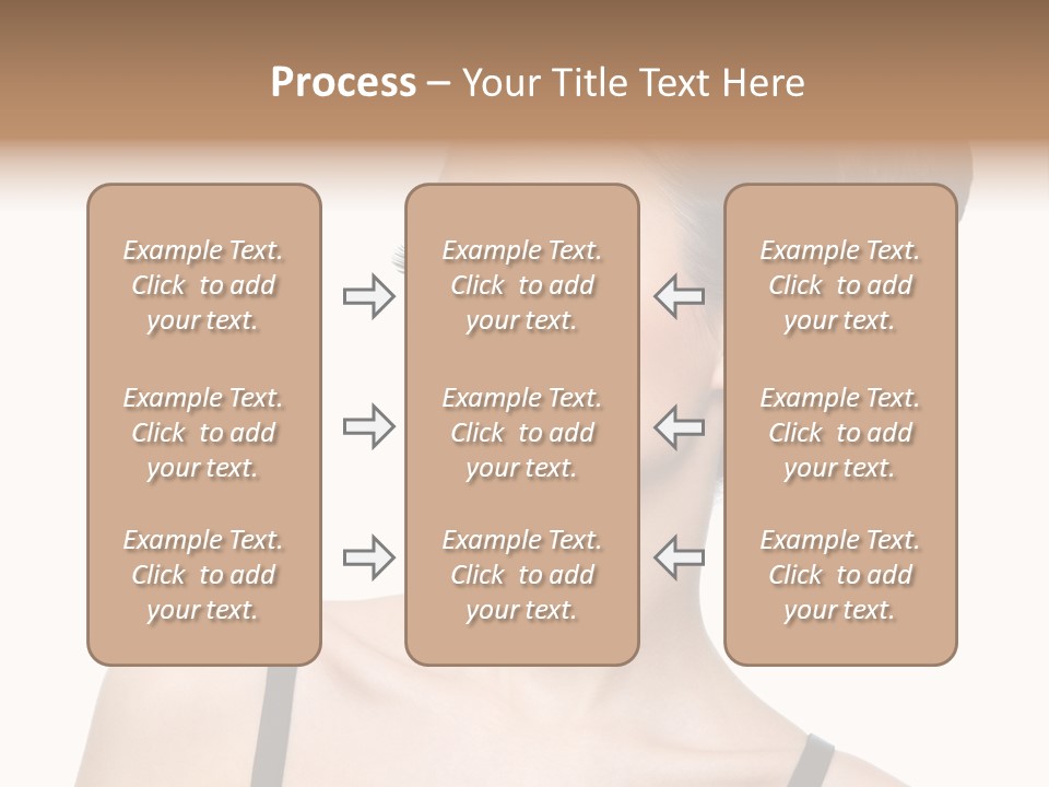 Woman Bright Hairstyle PowerPoint Template
