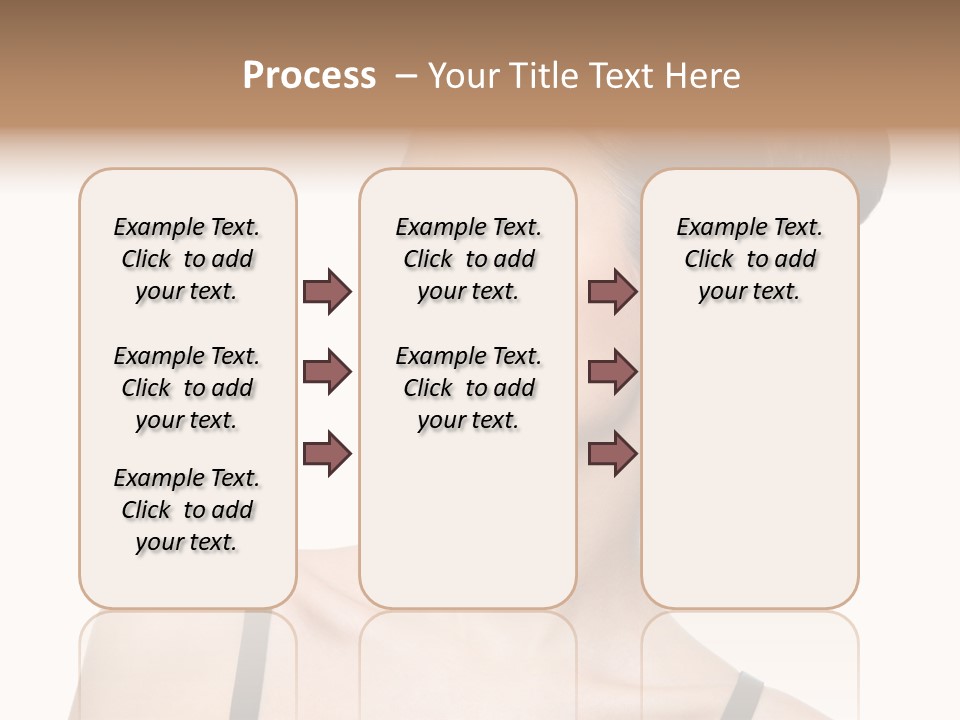 Woman Bright Hairstyle PowerPoint Template