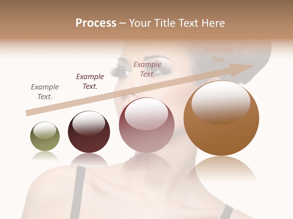 Woman Bright Hairstyle PowerPoint Template