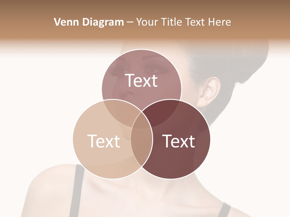 Woman Bright Hairstyle PowerPoint Template