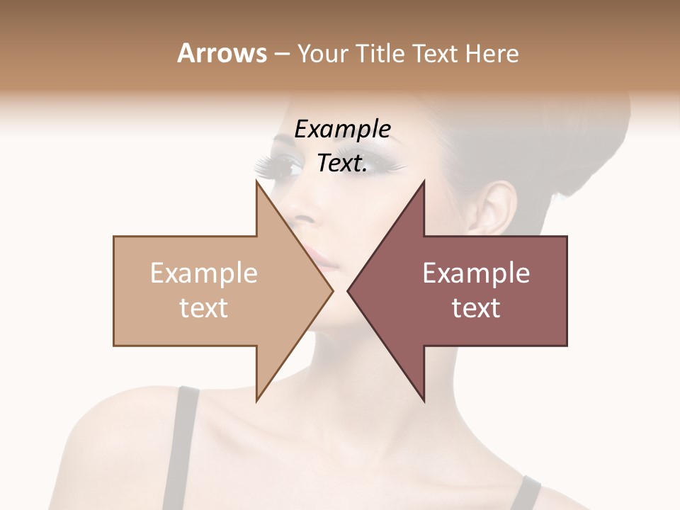 Woman Bright Hairstyle PowerPoint Template