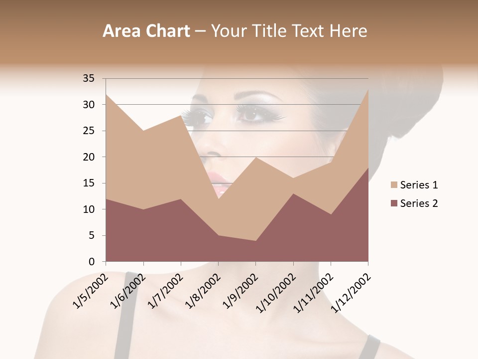 Woman Bright Hairstyle PowerPoint Template