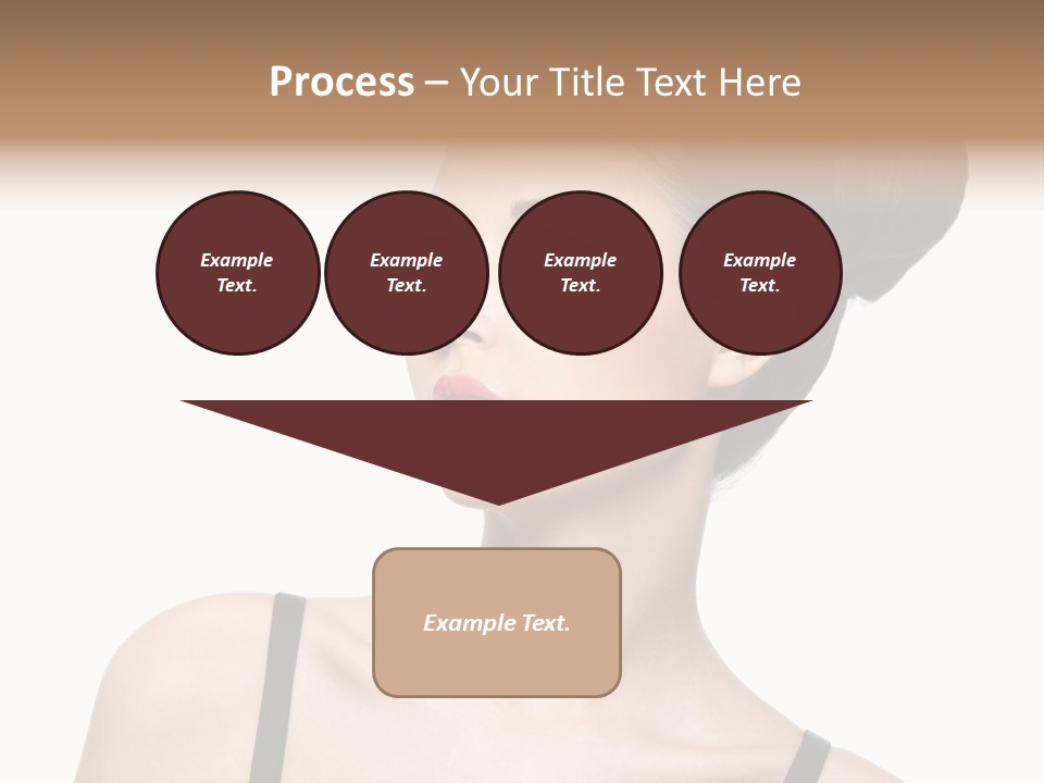 Woman Bright Hairstyle PowerPoint Template