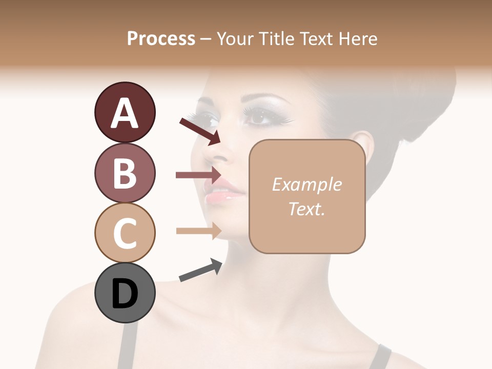 Woman Bright Hairstyle PowerPoint Template