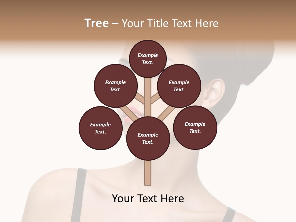 Woman Bright Hairstyle PowerPoint Template