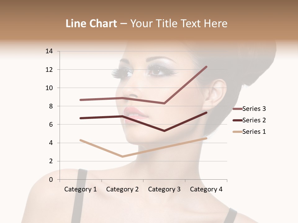 Woman Bright Hairstyle PowerPoint Template