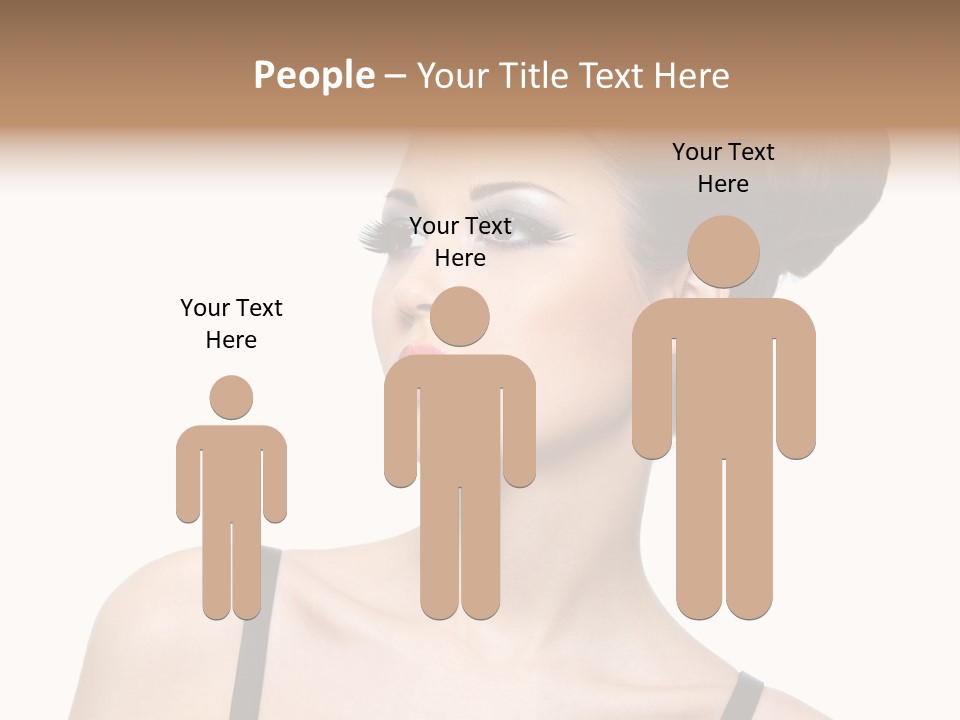 Woman Bright Hairstyle PowerPoint Template