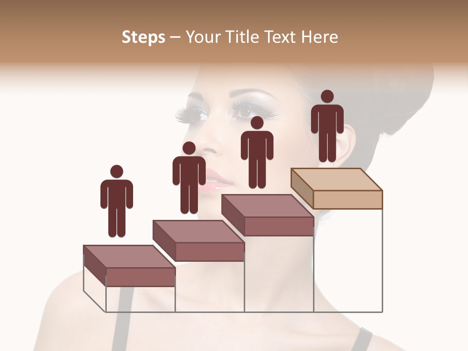 Woman Bright Hairstyle PowerPoint Template