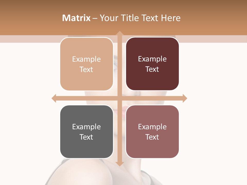 Brunette Beauty Woman PowerPoint Template