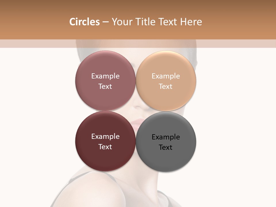 Brunette Beauty Woman PowerPoint Template