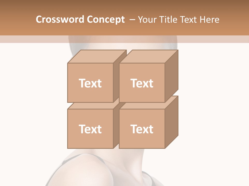 Brunette Beauty Woman PowerPoint Template