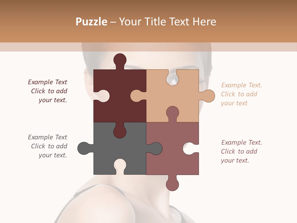 Brunette Beauty Woman PowerPoint Template